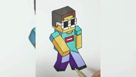 我的世界怎么画人物